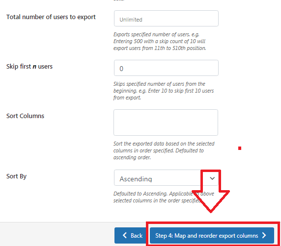 wp users export