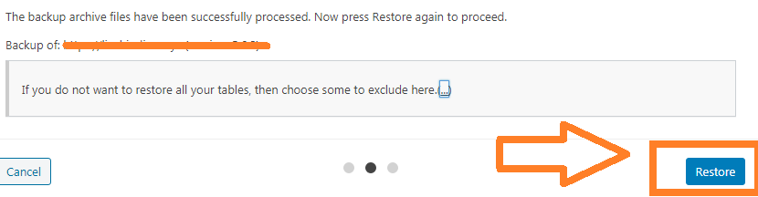 restore updraft plus backup