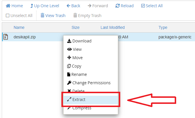 uploading the worpress files inside public html folder