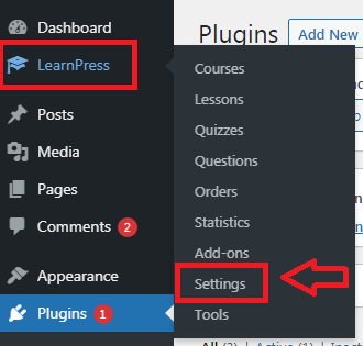 How to setup learn press lms